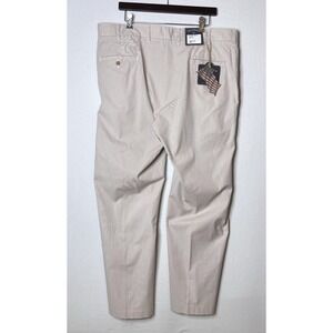 Bills Khakis Seersucker Pants Mens 40 Khaki Stripe Cotton Flat Preppy 32" lnseam